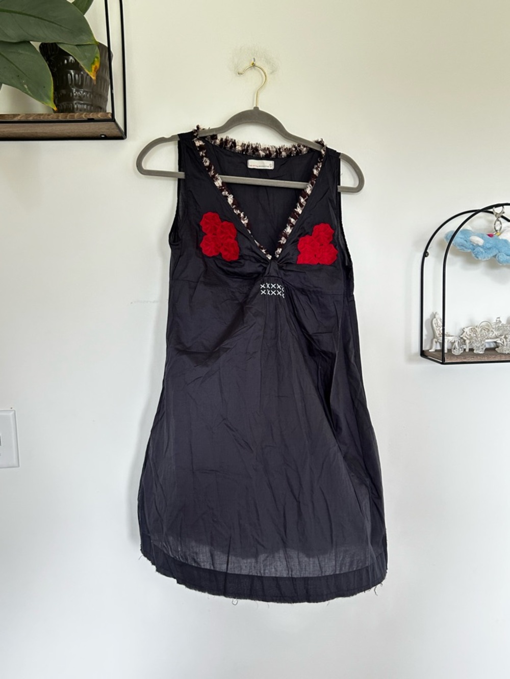 Odd Molly 100% Cotton Semi Sheer Unlined Light Weight Mini Dress Size 1/Small